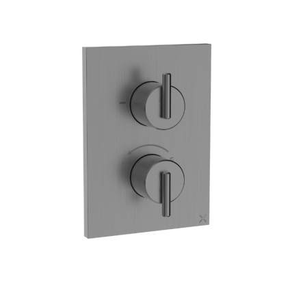 Crosswater 3ONE6 Lever 316 Slate Crossbox 2 Outlet Multi Flow Shower Valve